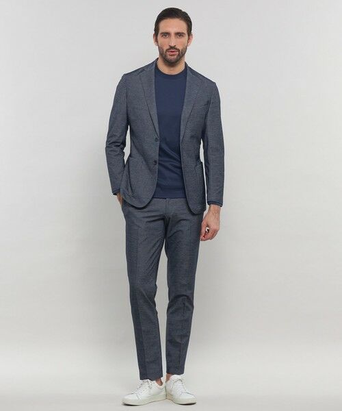 MACKINTOSH LONDON(MENS) / マッキントッシュ ロンドン メンズ ノーカラージャケット | 【WEB・一部店舗限定】【FLEX JERSEY】デニムジャージーセットアップジャケット | 詳細2