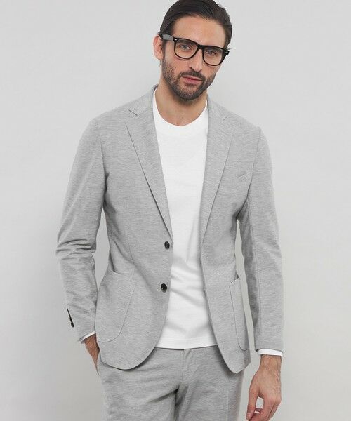 MACKINTOSH LONDON(MENS)/マッキントッシュ ロンドン メンズ 【WEB・一部店舗限定】【FLEX JERSEY】デニムジャージーセットアップジャケット グレー 40 MACKINTOSH LONDON(MENS)/マッキントッシュ ロンドン メンズ 【WEB・一部店舗限定】【FLEX JERSEY】デニムジャージーセットアップジャケット グレー 40
