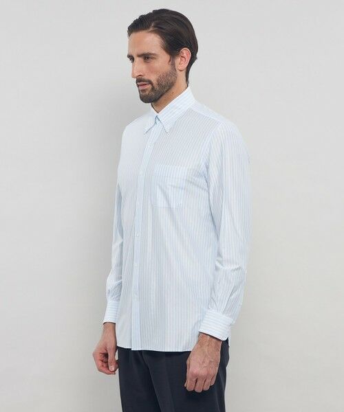 MACKINTOSH LONDON(MENS) / マッキントッシュ ロンドン メンズ シャツ・ブラウス | 【FLEX JERSEY】鹿の子バーズアイストライプジャージーシャツ | 詳細5