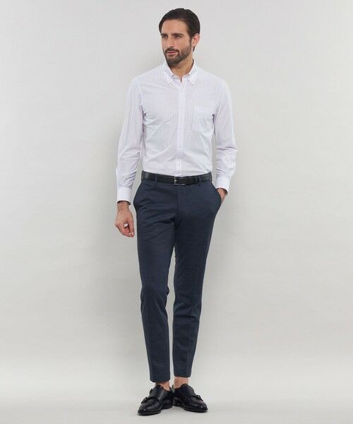 MACKINTOSH LONDON(MENS) / マッキントッシュ ロンドン メンズ シャツ・ブラウス | 【FLEX JERSEY】鹿の子バーズアイストライプジャージーシャツ | 詳細2