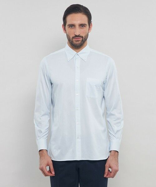 MACKINTOSH LONDON(MENS) / マッキントッシュ ロンドン メンズ シャツ・ブラウス | 【FLEX JERSEY】鹿の子ジオメトリック小紋ジャージーシャツ | 詳細3