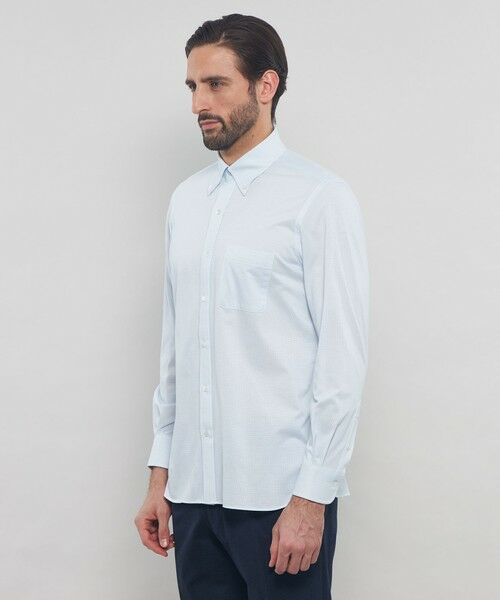 MACKINTOSH LONDON(MENS) / マッキントッシュ ロンドン メンズ シャツ・ブラウス | 【FLEX JERSEY】鹿の子ジオメトリック小紋ジャージーシャツ | 詳細4