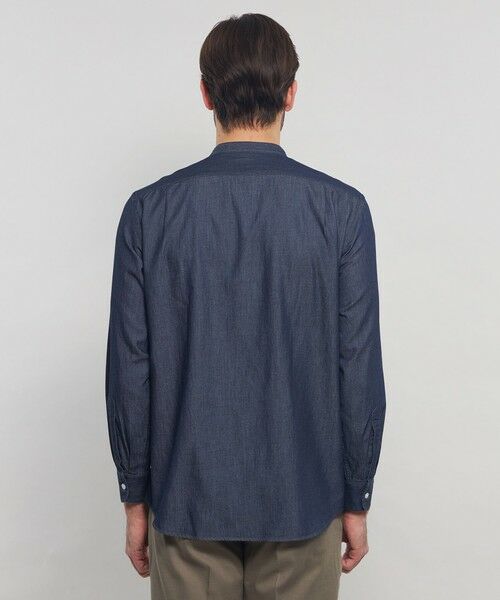 MACKINTOSH LONDON(MENS) / マッキントッシュ ロンドン 　メンズ シャツ・ブラウス | ノンツイストコットンデニムバンドカラーシャツ | 詳細4
