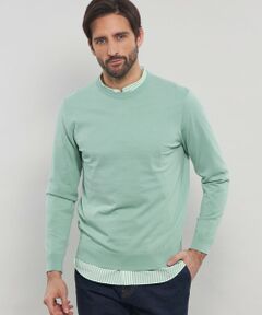 MACKINTOSH LONDON(MENS) / マッキントッシュ ロンドン 　メンズ ニット・セーター | ハイツイストコットンクルーネックニット