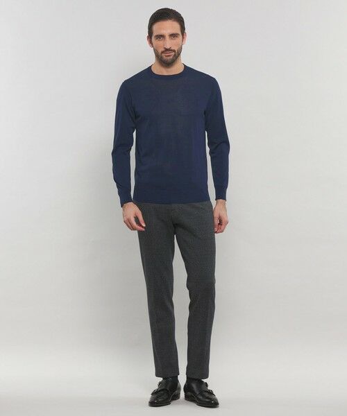 MACKINTOSH LONDON(MENS) / マッキントッシュ ロンドン メンズ ニット・セーター | 【WEB・一部店舗限定】ハイゲージコットンクルーネックニット | 詳細4