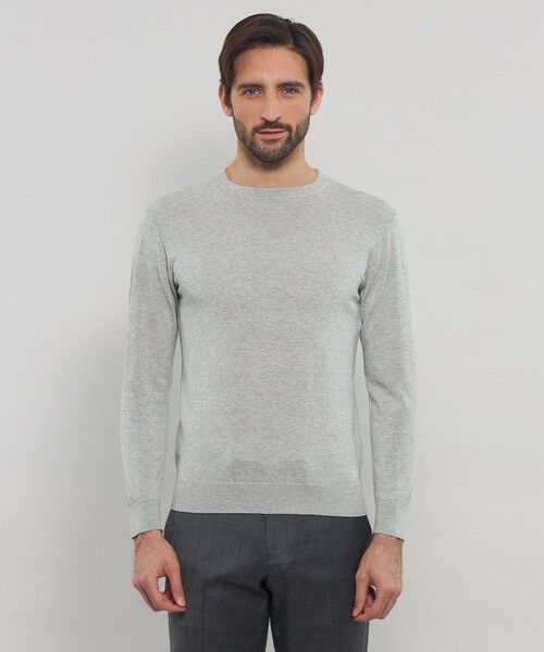 MACKINTOSH LONDON(MENS) / マッキントッシュ ロンドン メンズ ニット・セーター | 【WEB・一部店舗限定】ハイゲージコットンクルーネックニット | 詳細5