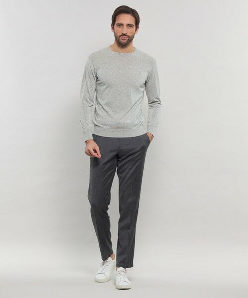 MACKINTOSH LONDON(MENS) / マッキントッシュ ロンドン メンズ ニット・セーター | 【WEB・一部店舗限定】ハイゲージコットンクルーネックニット | 詳細1