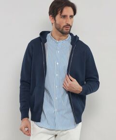 MACKINTOSH LONDON(MENS) / マッキントッシュ ロンドン 　メンズ ニット・セーター | ダブルフェイスジップアップパーカー