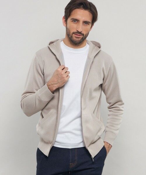 MACKINTOSH LONDON(MENS)/マッキントッシュ ロンドン メンズ ダブルフェイスジップアップパーカー ライトグレー L MACKINTOSH LONDON(MENS)/マッキントッシュ ロンドン メンズ ダブルフェイスジップアップパーカー ライトグレー L