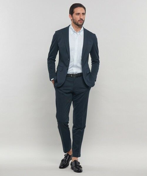 MACKINTOSH LONDON(MENS) / マッキントッシュ ロンドン 　メンズ その他パンツ | 【WEB・一部店舗限定】【FLEX JERSEY】ムリネバーズアイジャージーセットアップパンツ | 詳細1