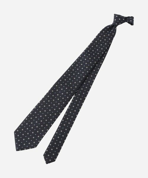 MACKINTOSH LONDON(MENS)/マッキントッシュ ロンドン メンズ 花小紋柄ネクタイ ネイビー X MACKINTOSH LONDON(MENS)/マッキントッシュ ロンドン メンズ 花小紋柄ネクタイ ネイビー X