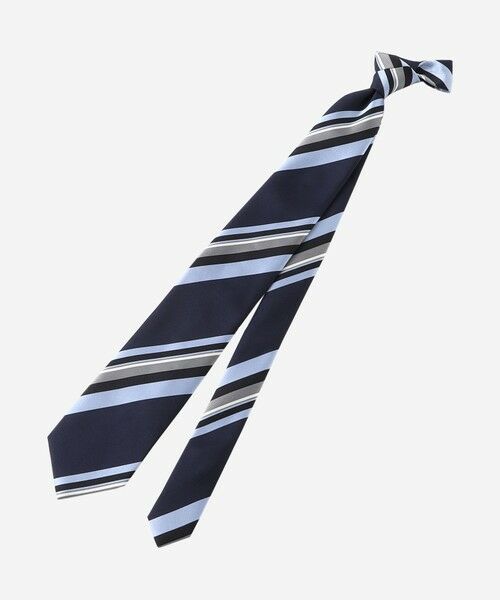 MACKINTOSH LONDON(MENS)/マッキントッシュ ロンドン メンズ サテンストライプネクタイ ネイビー X MACKINTOSH LONDON(MENS)/マッキントッシュ ロンドン メンズ サテンストライプネクタイ ネイビー X