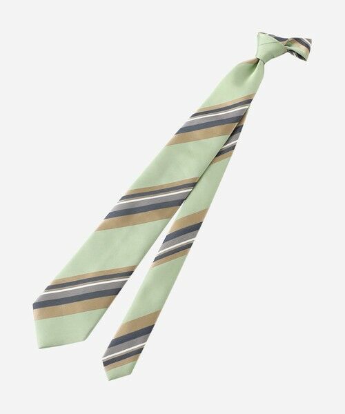 MACKINTOSH LONDON(MENS)/マッキントッシュ ロンドン メンズ サテンストライプネクタイ グリーン6 X MACKINTOSH LONDON(MENS)/マッキントッシュ ロンドン メンズ サテンストライプネクタイ グリーン6 X