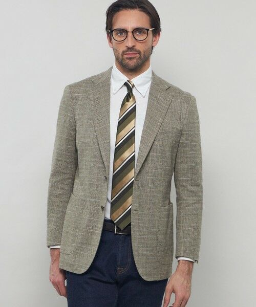 MACKINTOSH LONDON(MENS)/マッキントッシュ ロンドン メンズ 【NEW BRIDGE】 【Bottoli/ボットーリ】サマーツイードジャケット グリーン5 180 MACKINTOSH LONDON(MENS)/マッキントッシュ ロンドン メンズ 【NEW BRIDGE】 【Bottoli/ボットーリ】サマーツイードジャケット グリーン5 180