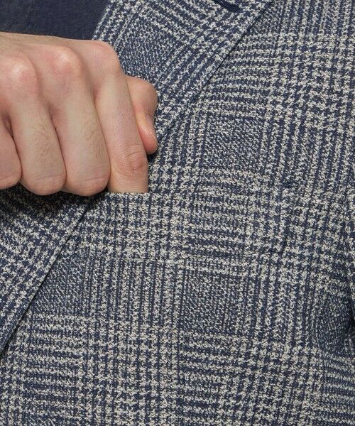 MACKINTOSH LONDON(MENS) / マッキントッシュ ロンドン メンズ ノーカラージャケット | 【FLEX JERSEY】【LANIFICIO ROMA/ラニフィーチョ ローマ】グレンチェックジャケット | 詳細5