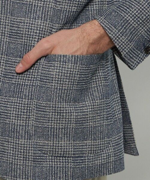 MACKINTOSH LONDON(MENS) / マッキントッシュ ロンドン メンズ ノーカラージャケット | 【FLEX JERSEY】【LANIFICIO ROMA/ラニフィーチョ ローマ】グレンチェックジャケット | 詳細6