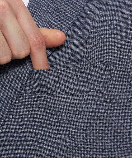 MACKINTOSH LONDON(MENS) / マッキントッシュ ロンドン メンズ ノーカラージャケット | 【FLEX JERSEY】サマーウールジャージーセットアップジャケット | 詳細6