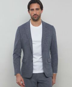 MACKINTOSH LONDON(MENS) / マッキントッシュ ロンドン 　メンズ ノーカラージャケット | 【FLEX JERSEY】サマーウールジャージーセットアップジャケット