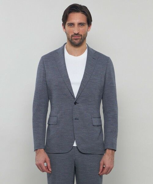 MACKINTOSH LONDON(MENS) / マッキントッシュ ロンドン 　メンズ ノーカラージャケット | 【FLEX JERSEY】サマーウールジャージーセットアップジャケット | 詳細3