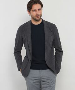 MACKINTOSH LONDON(MENS) / マッキントッシュ ロンドン 　メンズ ノーカラージャケット | 【WEB・一部店舗限定】【REDA/レダ】マイクロチェックジャケット