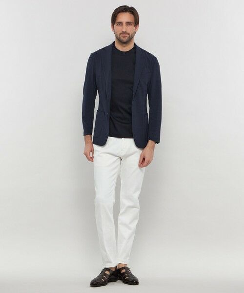 MACKINTOSH LONDON(MENS) / マッキントッシュ ロンドン 　メンズ ノーカラージャケット | 【WEB・一部店舗限定】【REDA/レダ】マイクロチェックジャケット | 詳細2