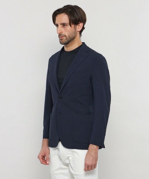 MACKINTOSH LONDON(MENS) / マッキントッシュ ロンドン 　メンズ ノーカラージャケット | 【WEB・一部店舗限定】【REDA/レダ】マイクロチェックジャケット | 詳細4