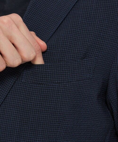 MACKINTOSH LONDON(MENS) / マッキントッシュ ロンドン 　メンズ ノーカラージャケット | 【WEB・一部店舗限定】【REDA/レダ】マイクロチェックジャケット | 詳細6