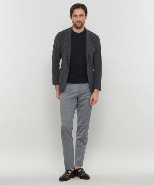 MACKINTOSH LONDON(MENS) / マッキントッシュ ロンドン 　メンズ ノーカラージャケット | 【WEB・一部店舗限定】【REDA/レダ】マイクロチェックジャケット | 詳細1