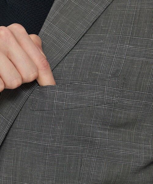 MACKINTOSH LONDON(MENS) / マッキントッシュ ロンドン 　メンズ ノーカラージャケット | 【WEB・一部店舗限定】【REDA/レダ】グレンチェックジャケット | 詳細6