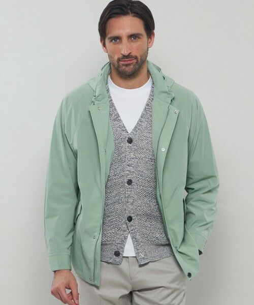 MACKINTOSH LONDON(MENS)/マッキントッシュ ロンドン メンズ 【FEATHER-TECH PAC】【FLEX NYLON】ストレッチナイロンフーデットブルゾン グリーン 40 MACKINTOSH LONDON(MENS)/マッキントッシュ ロンドン メンズ 【FEATHER-TECH PAC】【FLEX NYLON】ストレッチナイロンフーデットブルゾン グリーン 40