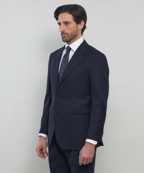 MACKINTOSH LONDON(MENS) / マッキントッシュ ロンドン 　メンズ セットアップ | ウールシルク チョークストライプスーツ | 詳細3