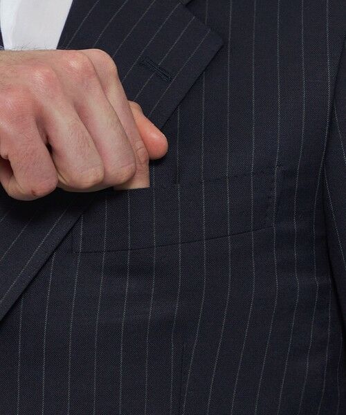 MACKINTOSH LONDON(MENS) / マッキントッシュ ロンドン 　メンズ セットアップ | ウールシルク チョークストライプスーツ | 詳細6
