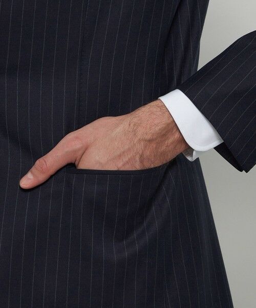 MACKINTOSH LONDON(MENS) / マッキントッシュ ロンドン 　メンズ セットアップ | ウールシルク チョークストライプスーツ | 詳細7