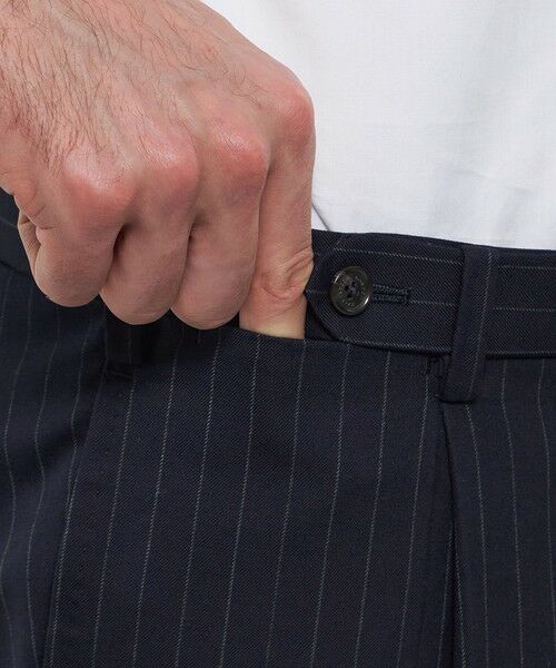 MACKINTOSH LONDON(MENS) / マッキントッシュ ロンドン 　メンズ セットアップ | ウールシルク チョークストライプスーツ | 詳細14