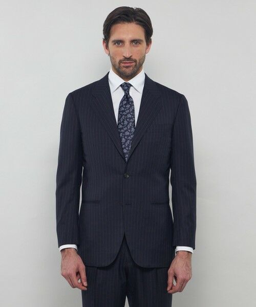 MACKINTOSH LONDON(MENS) / マッキントッシュ ロンドン 　メンズ セットアップ | ウールシルク チョークストライプスーツ | 詳細2