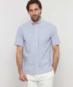 MACKINTOSH LONDON(MENS) / マッキントッシュ ロンドン 　メンズ シャツ・ブラウス | 【WEB・一部店舗限定】シアサッカーストライプ半袖ボタンダウンシャツ