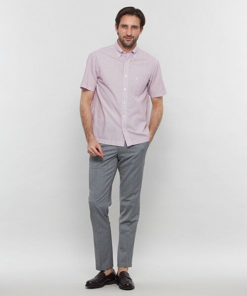 MACKINTOSH LONDON(MENS) / マッキントッシュ ロンドン メンズ シャツ・ブラウス | 【WEB・一部店舗限定】シアサッカーストライプ半袖ボタンダウンシャツ | 詳細3