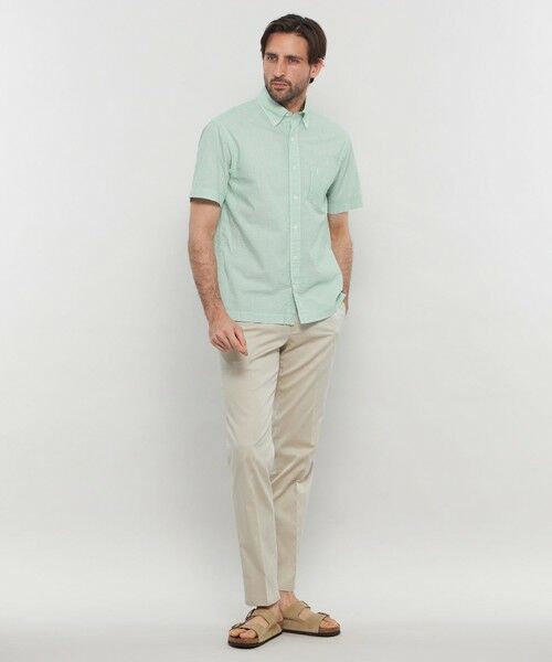 MACKINTOSH LONDON(MENS) / マッキントッシュ ロンドン メンズ シャツ・ブラウス | 【WEB・一部店舗限定】シアサッカーストライプ半袖ボタンダウンシャツ | 詳細4