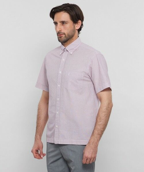 MACKINTOSH LONDON(MENS) / マッキントッシュ ロンドン メンズ シャツ・ブラウス | 【WEB・一部店舗限定】シアサッカーストライプ半袖ボタンダウンシャツ | 詳細6