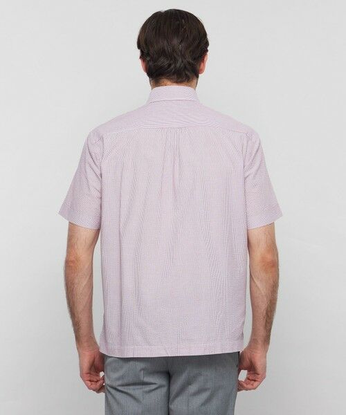 MACKINTOSH LONDON(MENS) / マッキントッシュ ロンドン メンズ シャツ・ブラウス | 【WEB・一部店舗限定】シアサッカーストライプ半袖ボタンダウンシャツ | 詳細7