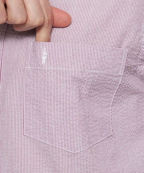 MACKINTOSH LONDON(MENS) / マッキントッシュ ロンドン メンズ シャツ・ブラウス | 【WEB・一部店舗限定】シアサッカーストライプ半袖ボタンダウンシャツ | 詳細8