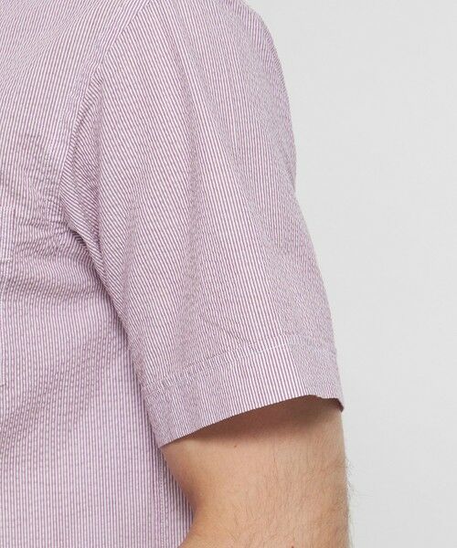 MACKINTOSH LONDON(MENS) / マッキントッシュ ロンドン メンズ シャツ・ブラウス | 【WEB・一部店舗限定】シアサッカーストライプ半袖ボタンダウンシャツ | 詳細9