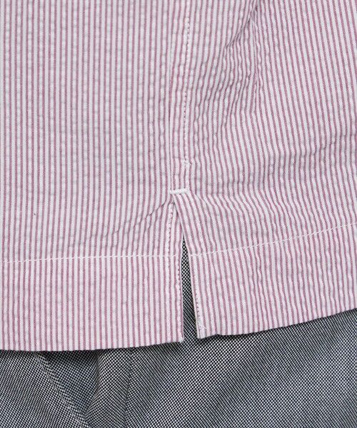 MACKINTOSH LONDON(MENS) / マッキントッシュ ロンドン メンズ シャツ・ブラウス | 【WEB・一部店舗限定】シアサッカーストライプ半袖ボタンダウンシャツ | 詳細10