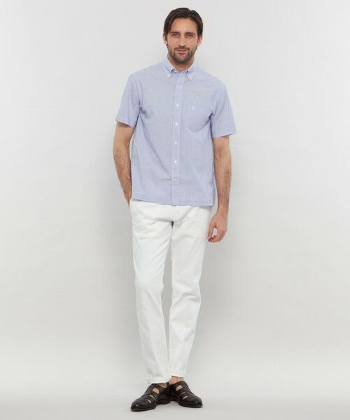 MACKINTOSH LONDON(MENS) / マッキントッシュ ロンドン メンズ シャツ・ブラウス | 【WEB・一部店舗限定】シアサッカーストライプ半袖ボタンダウンシャツ | 詳細2