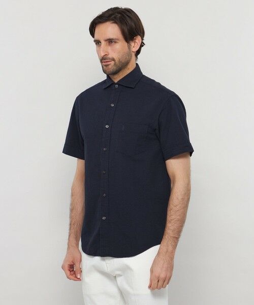 MACKINTOSH LONDON(MENS) / マッキントッシュ ロンドン メンズ シャツ・ブラウス | 【WEB・一部店舗限定】シアサッカーワイドカラーシャツ | 詳細4