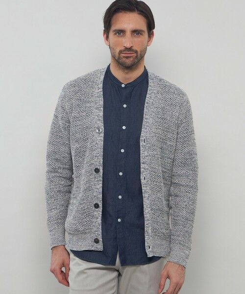 MACKINTOSH LONDON(MENS)/マッキントッシュ ロンドン メンズ ギマコットンカーディガン ネイビー LL MACKINTOSH LONDON(MENS)/マッキントッシュ ロンドン メンズ ギマコットンカーディガン ネイビー LL