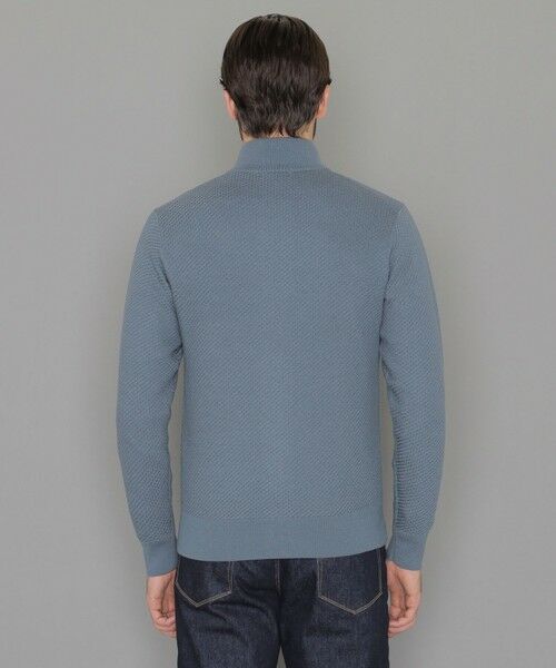 MACKINTOSH LONDON(MENS) / マッキントッシュ ロンドン 　メンズ ニット・セーター | 【WEB・一部店舗限定】ハイゲージケーブルフルジップアップニット | 詳細5