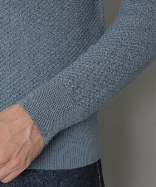 MACKINTOSH LONDON(MENS) / マッキントッシュ ロンドン 　メンズ ニット・セーター | 【WEB・一部店舗限定】ハイゲージケーブルフルジップアップニット | 詳細6