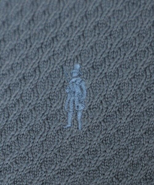 MACKINTOSH LONDON(MENS) / マッキントッシュ ロンドン 　メンズ ニット・セーター | 【WEB・一部店舗限定】ハイゲージケーブルフルジップアップニット | 詳細7