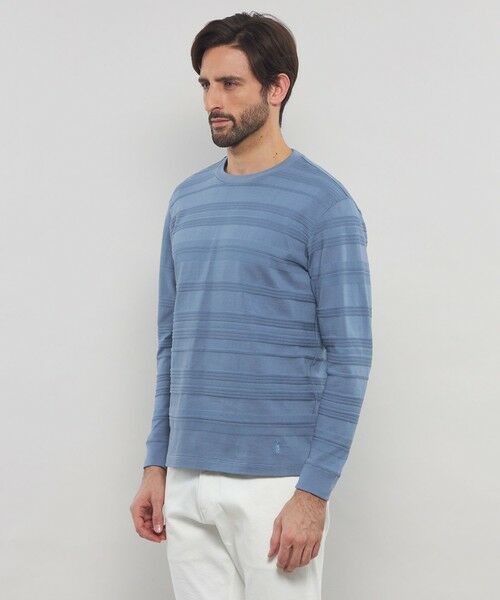 MACKINTOSH LONDON(MENS) / マッキントッシュ ロンドン メンズ カットソー | リンクスボーダーロングスリーブTシャツ | 詳細5